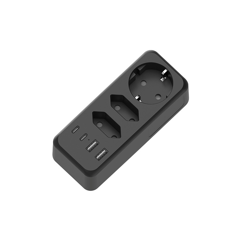 3 outlet strip daya dinding eu
