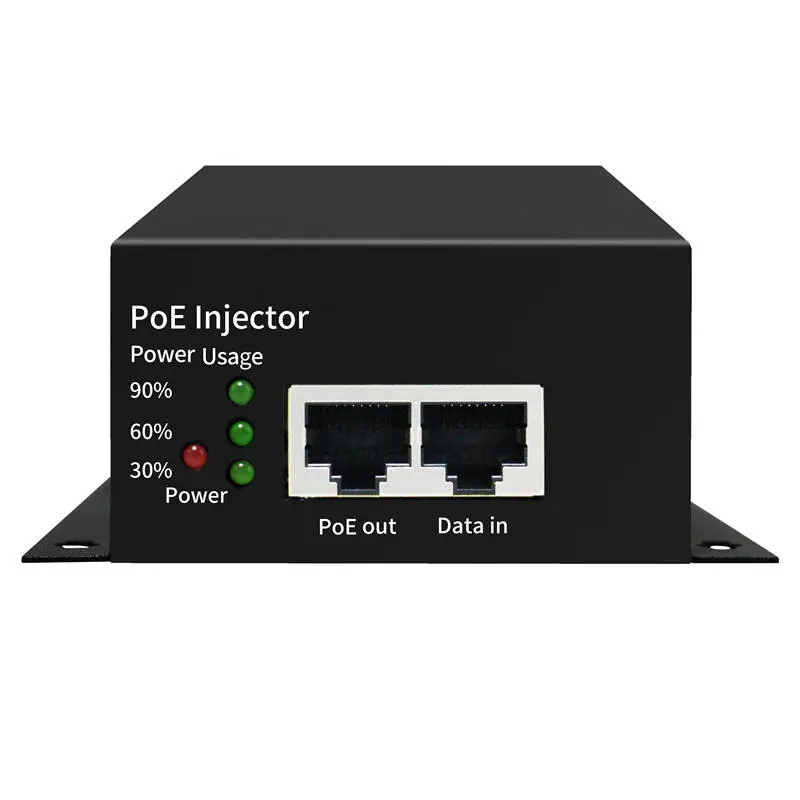 Injektor Gigabit PoE Casing Logam 90W IEEE802.3bt